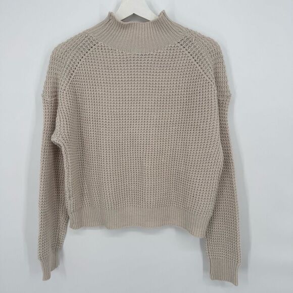 RDI Knit‎ Mock Neck Oatmeal Sweater Small - Picture 3 of 7